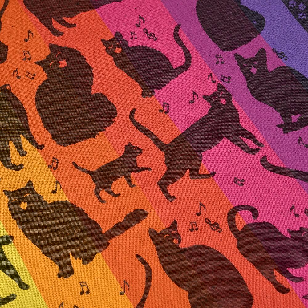 Funky Kitty Geschirrtuch FUNKY KITTY aus garngefärbtem Baumwolljacquard