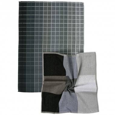 Torchon en jacquard pur coton MIKADO