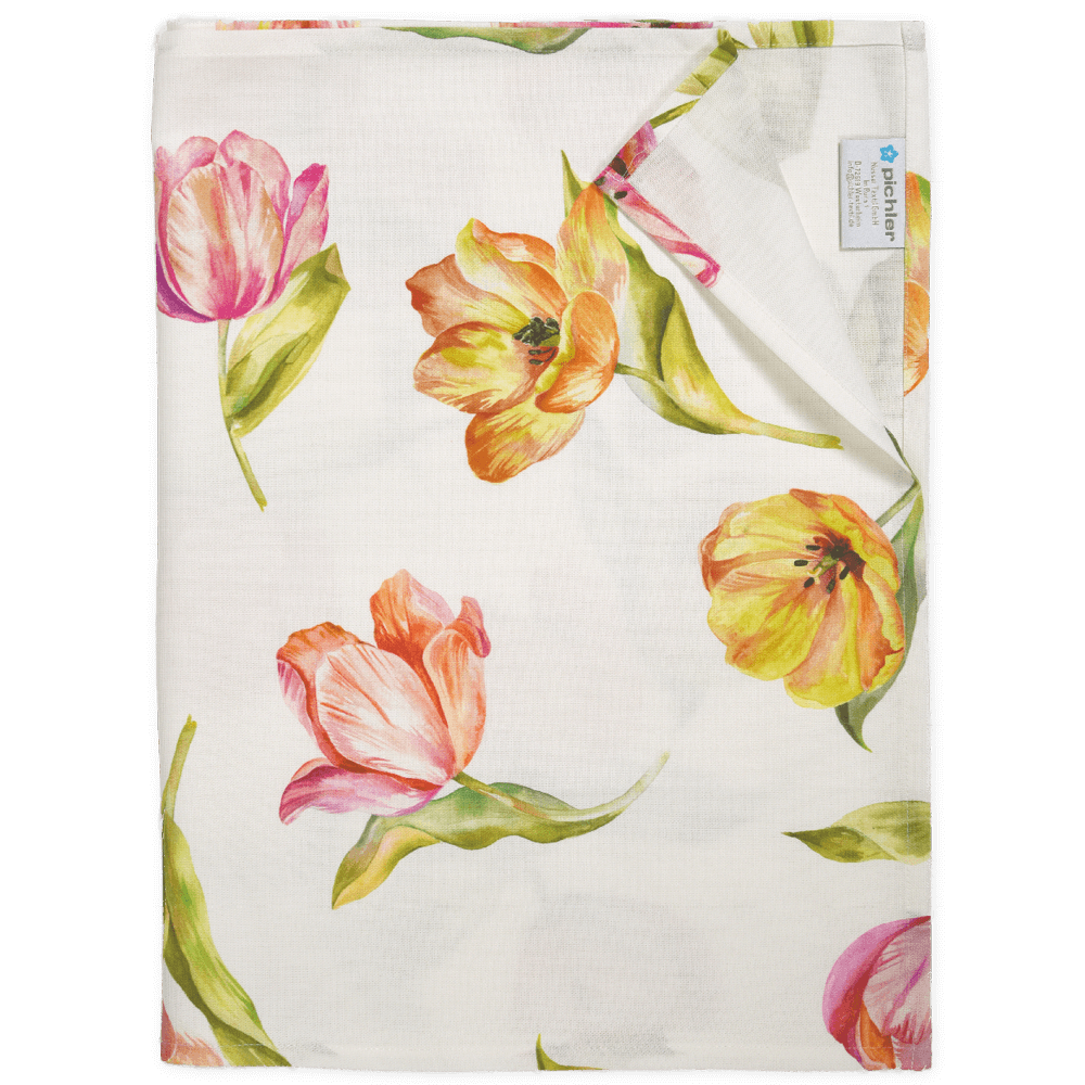 Tischläufer TULIPS aus bedruckter Baumwolle von Proflax