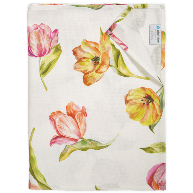 Tischläufer TULIPS aus bedruckter Baumwolle von Proflax