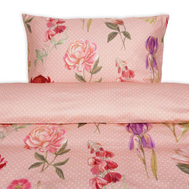 Parure de lit PASTELLE en satin de coton