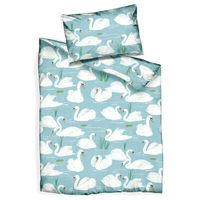 Parure de lit ODETTE en satin de coton