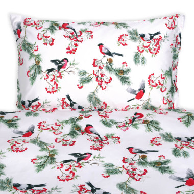 Parure de lit WINTERBERRY en satin de coton