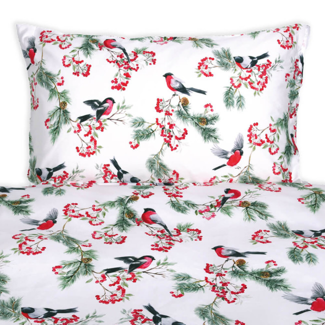 Parure de lit WINTERBERRY en satin de coton