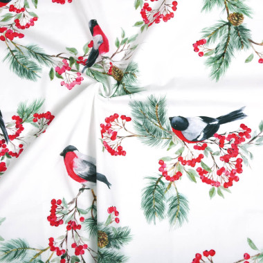 Parure de lit WINTERBERRY en satin de coton