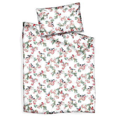 Parure de lit WINTERBERRY en satin de coton