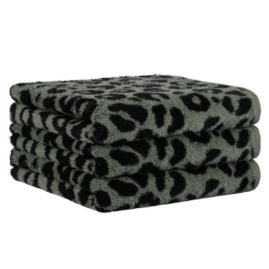 Linge éponge florale bi-color TWO-TONE LEO