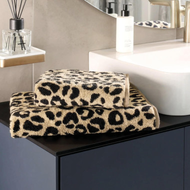 Linge éponge florale bi-color TWO-TONE LEO