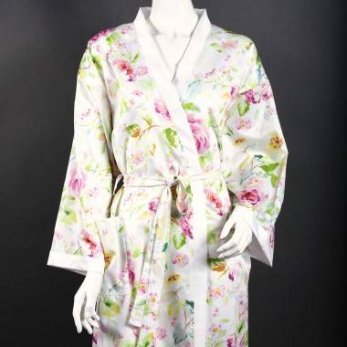 Kimono  ROSINA aus Baumwollsatin