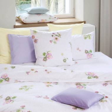 FLEUR - Bedruckte Bettwäsche aus hochwertigstem Baumwoll-Satin